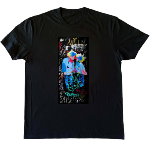 Camiseta Payasos Circo Arte Urbano negra